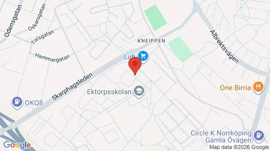 Apartments for rent i Norrköping - kort over placeringen