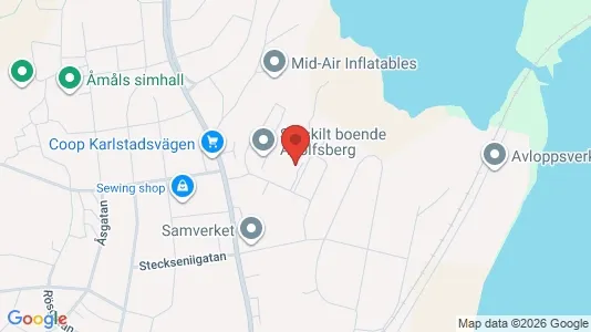 Apartments for rent i Åmål - kort over placeringen
