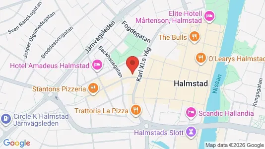 Apartments for rent i Halmstad - kort over placeringen