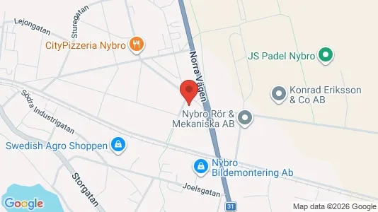 Apartments for rent i Nybro - kort over placeringen
