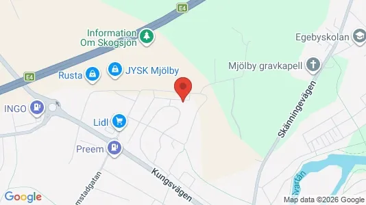 Apartments for rent i Mjölby - kort over placeringen