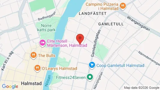 Apartments for rent i Halmstad - kort over placeringen
