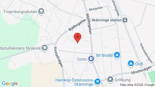 Apartments for rent i Mjölby - kort over placeringen