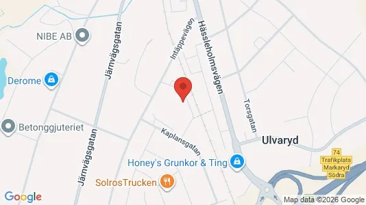 Apartments for rent i Markaryd - kort over placeringen