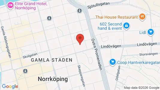 Apartments for rent i Norrköping - kort over placeringen
