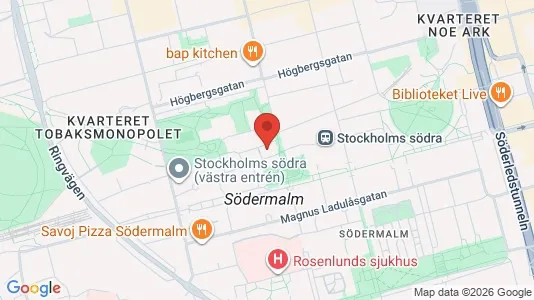 Apartments for rent i Södermalm - kort over placeringen