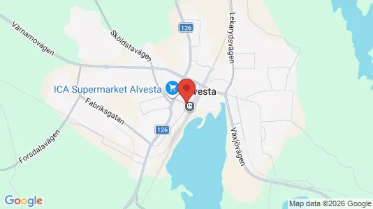 Houses for rent i Alvesta - kort over placeringen