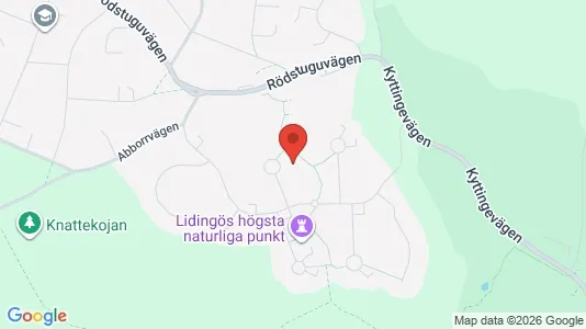 Apartments for rent i Lidingö - kort over placeringen