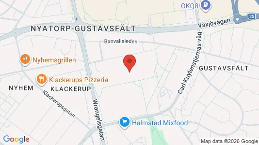 Apartments for rent i Halmstad - kort over placeringen