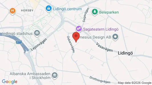 Apartments for rent i Lidingö - kort over placeringen
