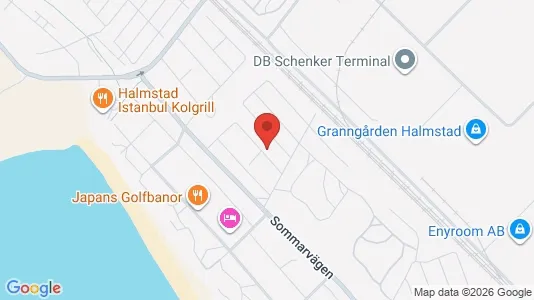 Apartments for rent i Halmstad - kort over placeringen