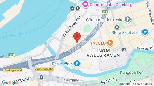 Apartments for rent i Gothenburg City Centre - kort over placeringen