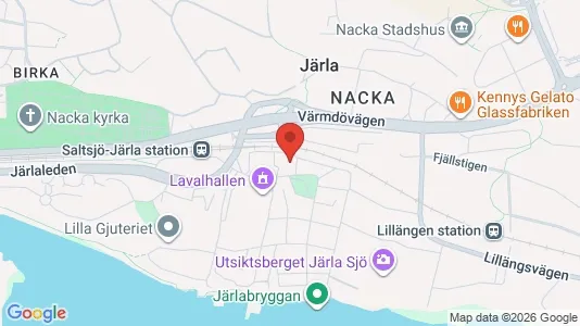Apartments for rent i Nacka - kort over placeringen