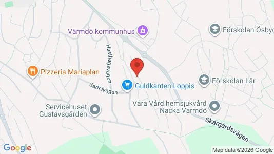 Apartments for rent i Värmdö - kort over placeringen