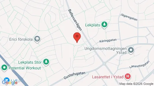 Apartments for rent i Ystad - kort over placeringen