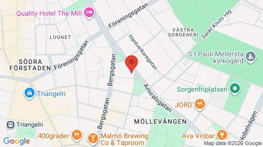Apartments for rent i Malmö City - kort over placeringen
