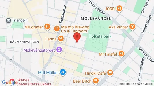 Apartments for rent i Sofielund - kort over placeringen