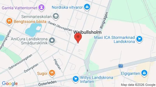 Apartments for rent i Landskrona - kort over placeringen