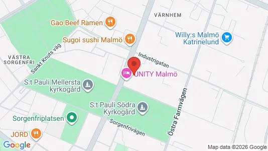 Apartments for rent i Malmö City - kort over placeringen