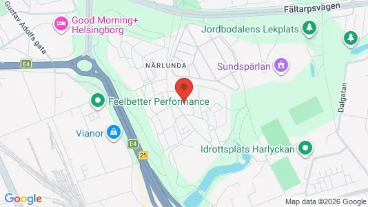 Apartments for rent i Helsingborg - kort over placeringen