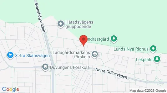 Apartments for rent i Lund - kort over placeringen