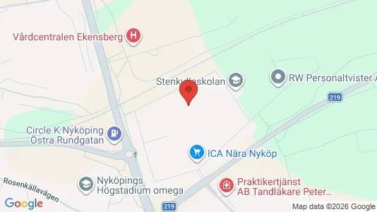 Apartments for rent i Nyköping - kort over placeringen