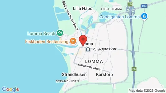 Apartments for rent i Lomma - kort over placeringen