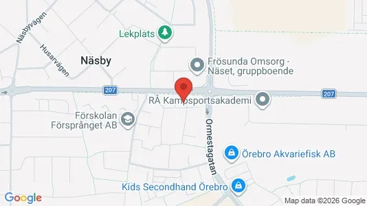 Apartments for rent i Örebro - kort over placeringen