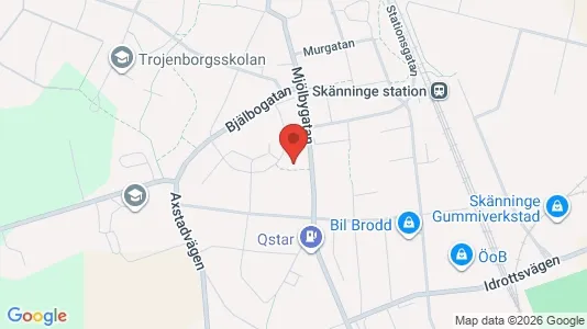 Apartments for rent i Mjölby - kort over placeringen