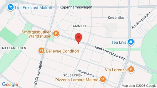 Apartments for rent i Malmö City - kort over placeringen