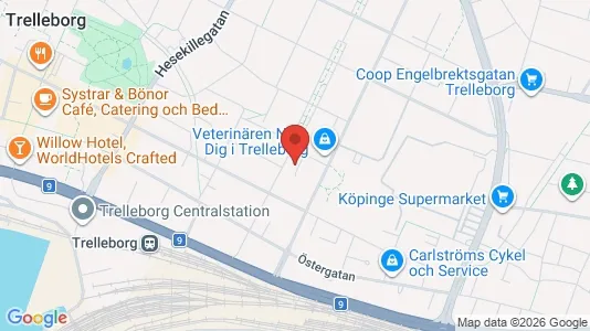 Apartments for rent i Trelleborg - kort over placeringen