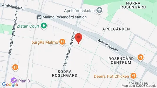 Apartments for rent i Rosengård - kort over placeringen