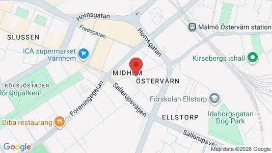 Apartments for rent i Malmö City - kort over placeringen