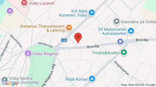 Apartments for rent i Gotland - kort over placeringen