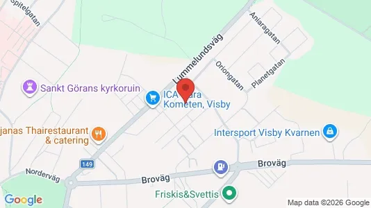 Apartments for rent i Gotland - kort over placeringen