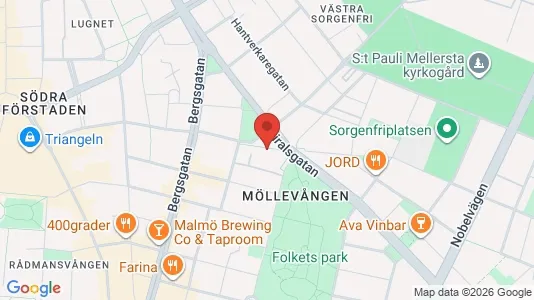 Apartments for rent i Malmö City - kort over placeringen
