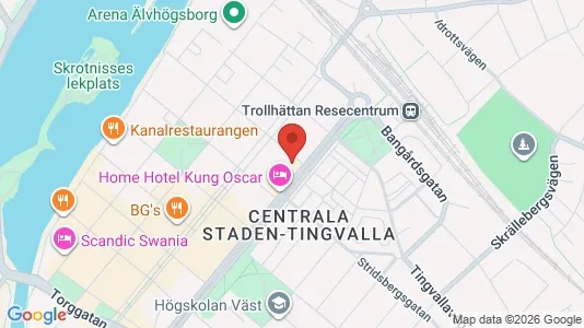 Apartments for rent i Trollhättan - kort over placeringen