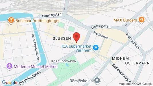 Apartments for rent i Malmö City - kort over placeringen