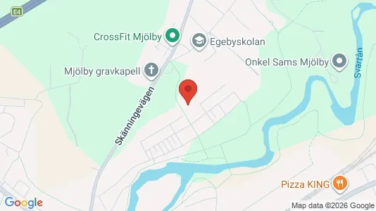 Apartments for rent i Mjölby - kort over placeringen