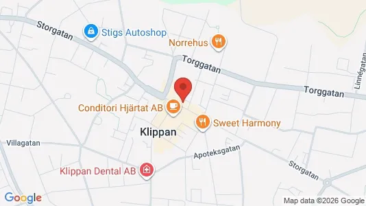 Apartments for rent i Klippan - kort over placeringen