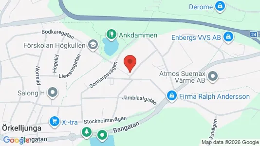 Apartments for rent i Örkelljunga - kort over placeringen