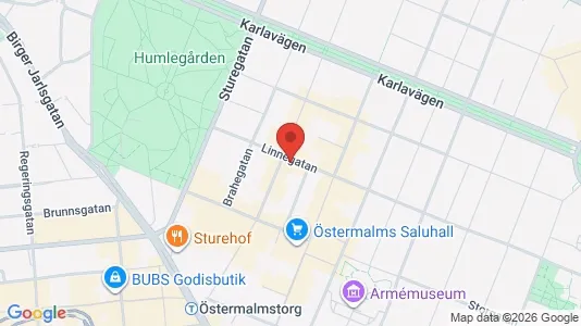 Apartments for rent i Östermalm - kort over placeringen