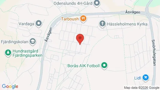 Apartments for rent i Borås - kort over placeringen