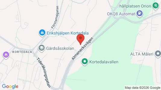 Apartments for rent i Gothenburg East - kort over placeringen
