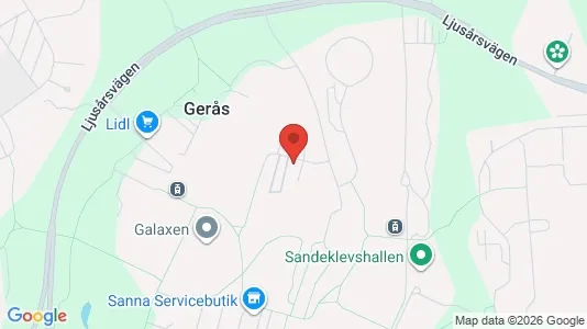Apartments for rent i Gothenburg East - kort over placeringen