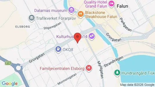 Apartments for rent i Falun - kort over placeringen