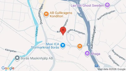 Apartments for rent i Borås - kort over placeringen