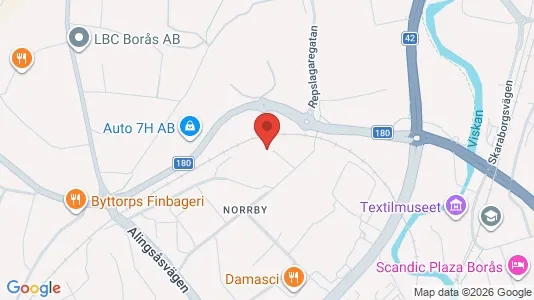 Apartments for rent i Borås - kort over placeringen