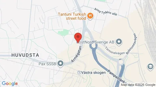 Rooms for rent i Solna - kort over placeringen