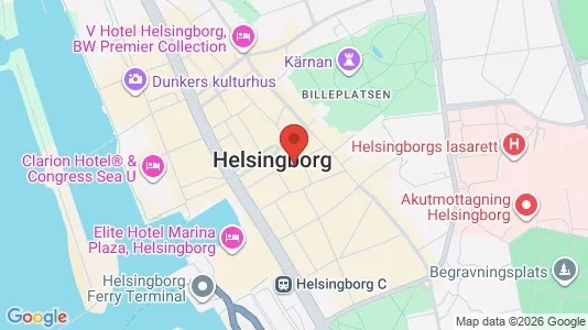 Apartments for rent i Helsingborg - kort over placeringen